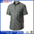 Venta al por mayor de camisas de trabajo mecánico de manga corta Workwear (YWS112)